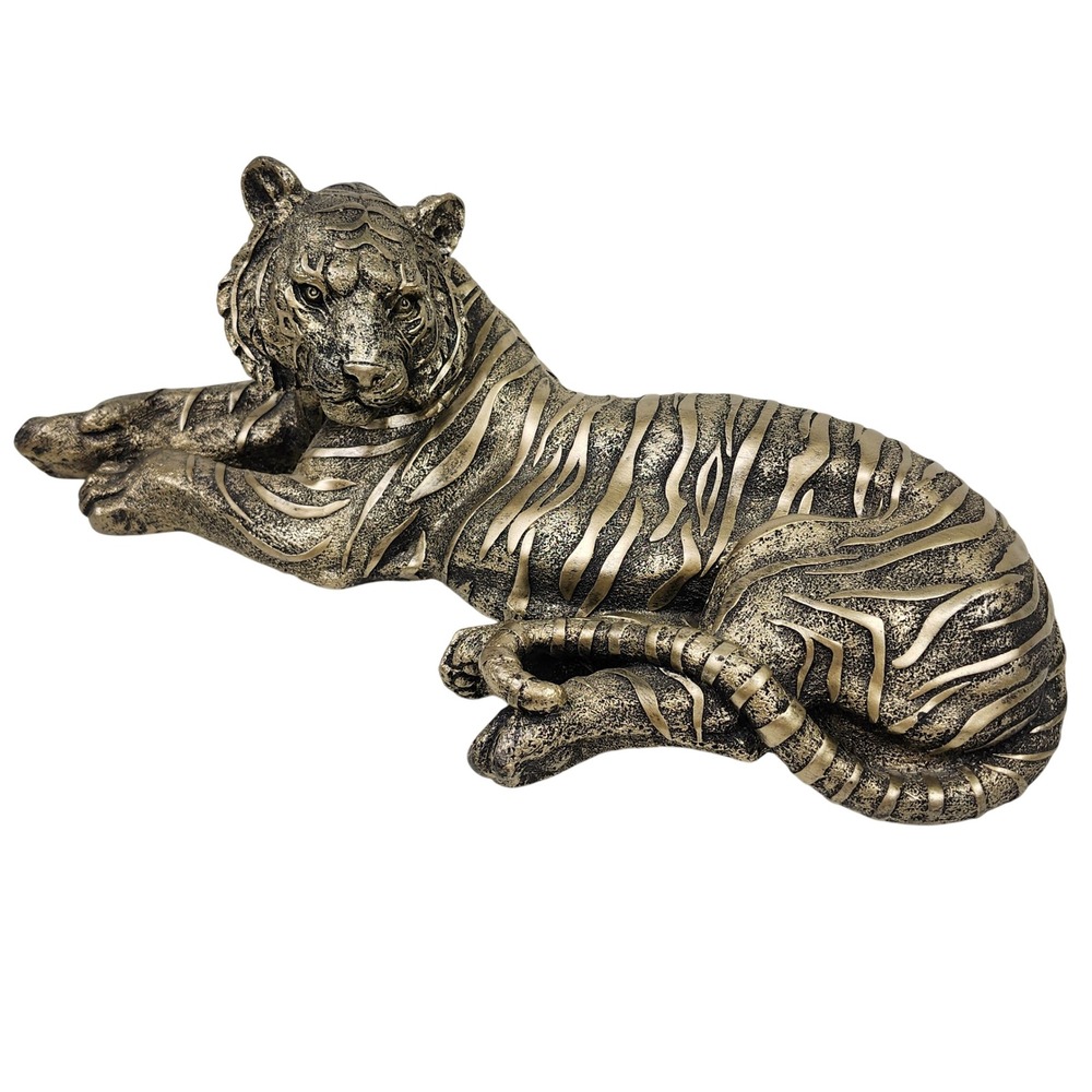 Tiger Resting Lying Sculpture Safari Wild Animal Art Numbered Decor Office Home